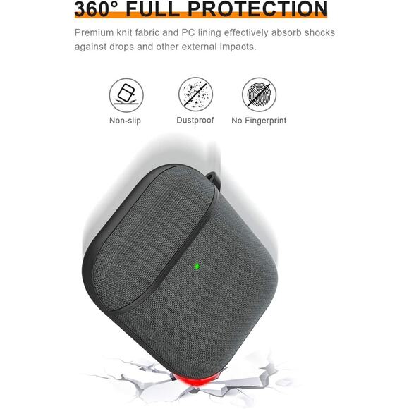 for Airpods Case Cover with Keychain, Compatible with Apple Airpod 2 & 1 Pink - Picture 6 of 11